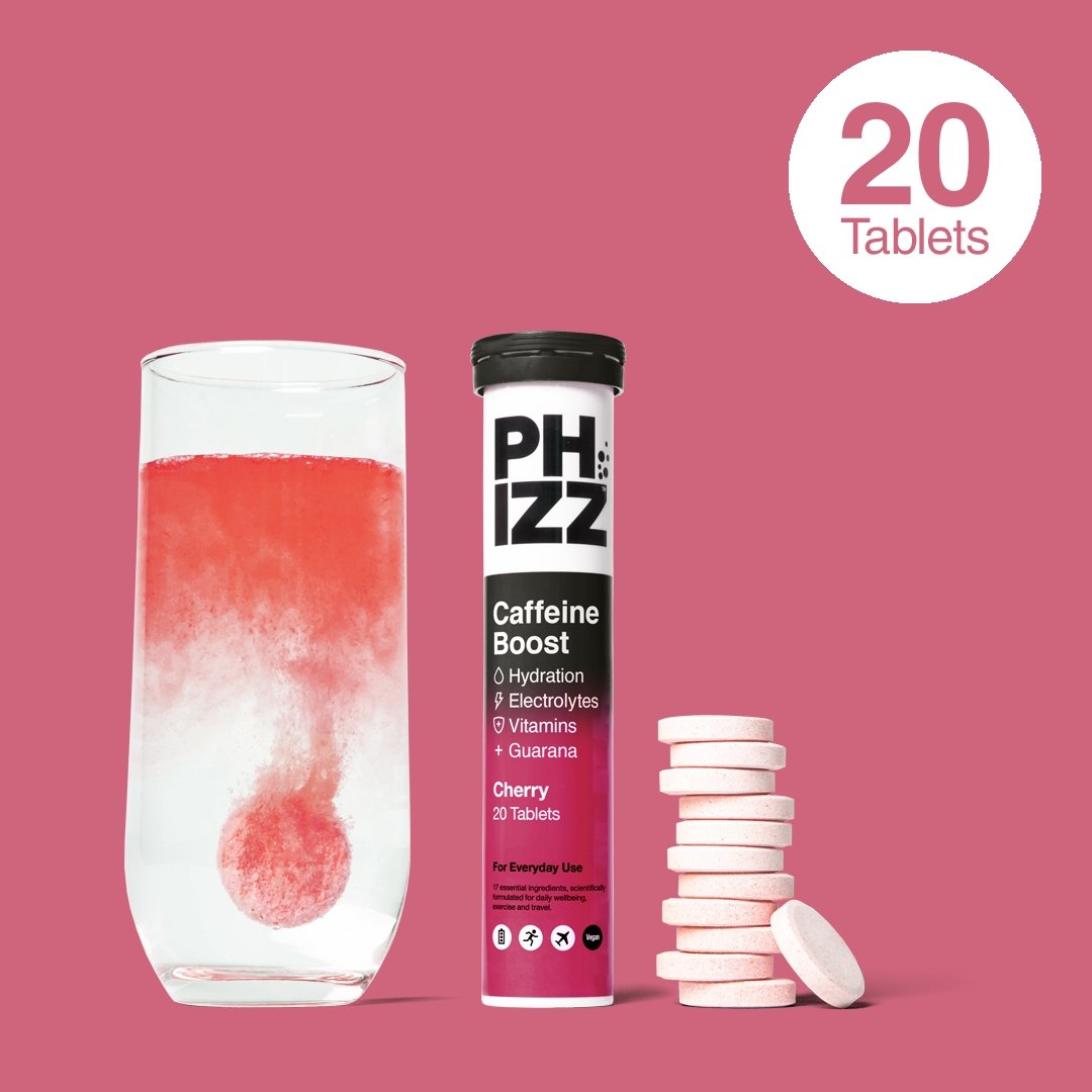 Caffeine Boost 3-in-1 Hydration, Electrolytes and Vitamins Effervescent Tablets