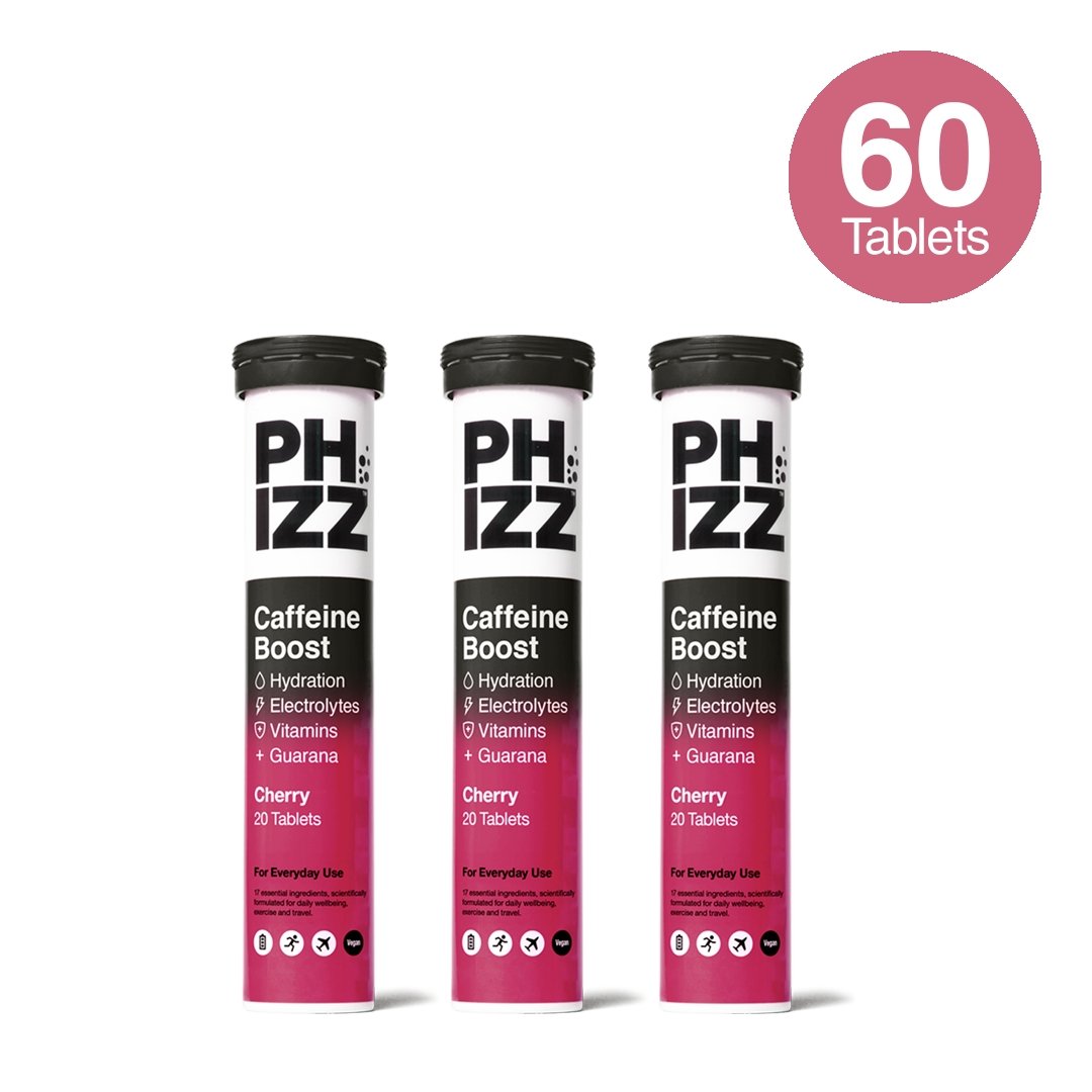 Caffeine Boost 3-in-1 Hydration, Electrolytes and Vitamins Effervescent Tablets
