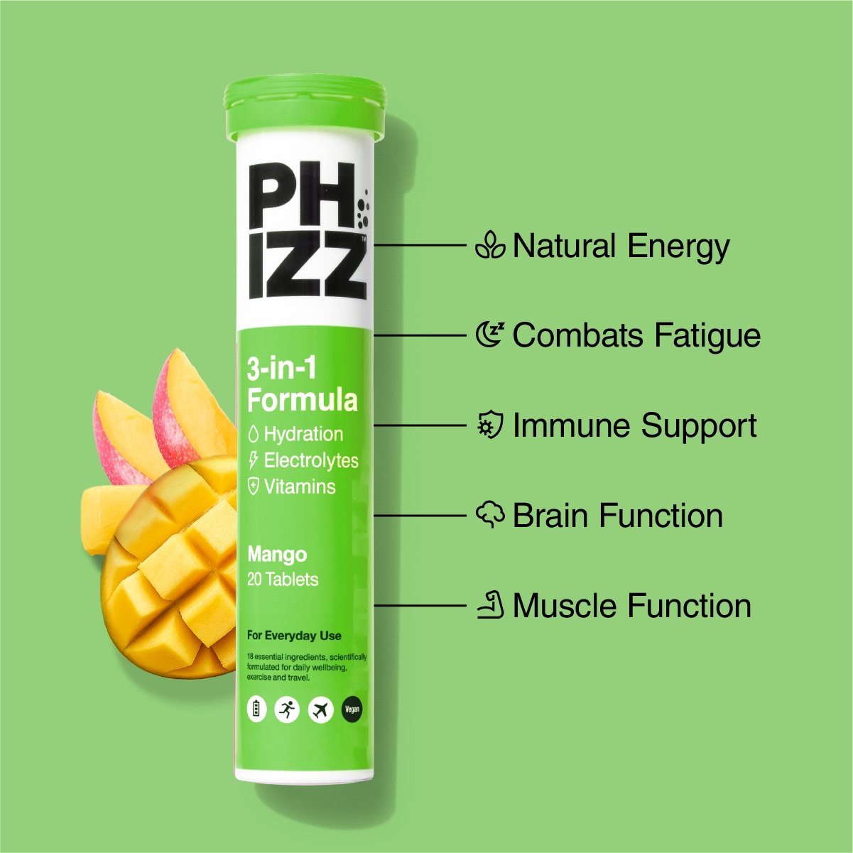 3-in-1 Hydration, Electrolytes & Vitamins Tablets