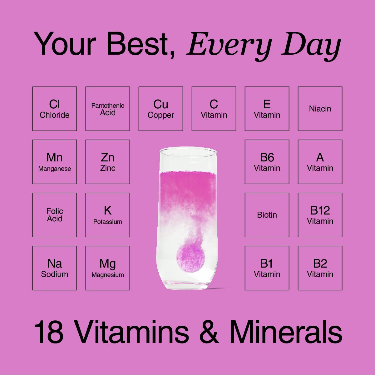 3-in-1 Hydration, Electrolytes & Vitamins Tablets
