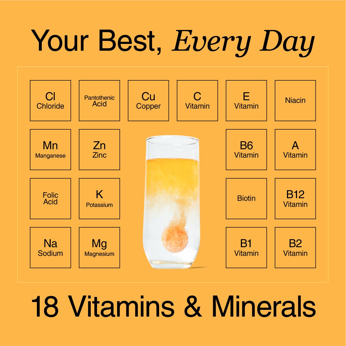 3-in-1 Hydration, Electrolytes & Vitamins Tablets
