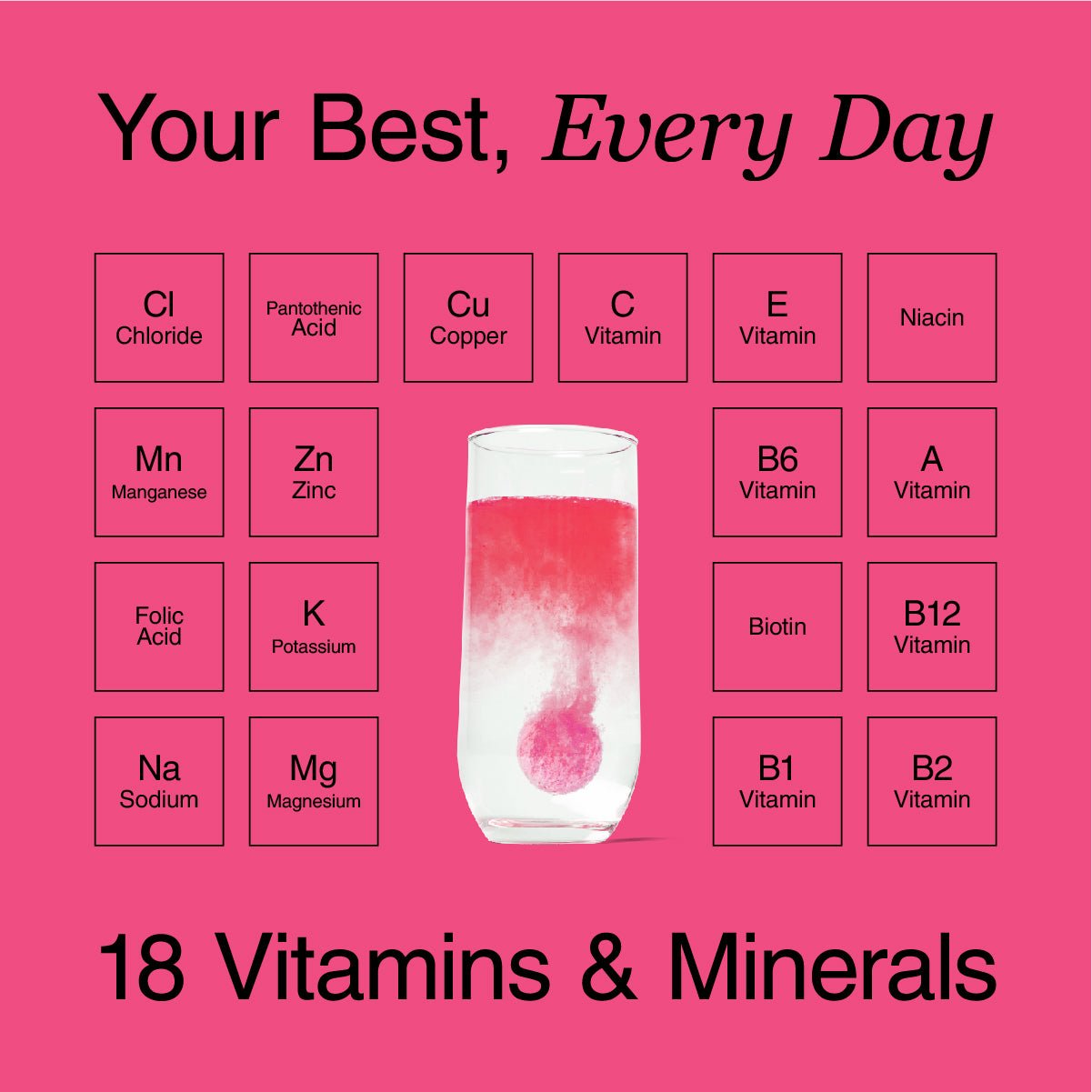 3-in-1 Hydration, Electrolytes & Vitamins Tablets