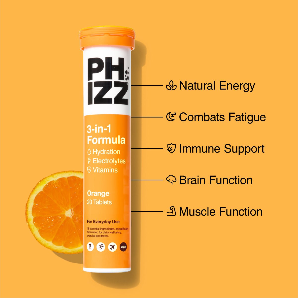 3-in-1 Hydration, Electrolytes & Vitamins Tablets