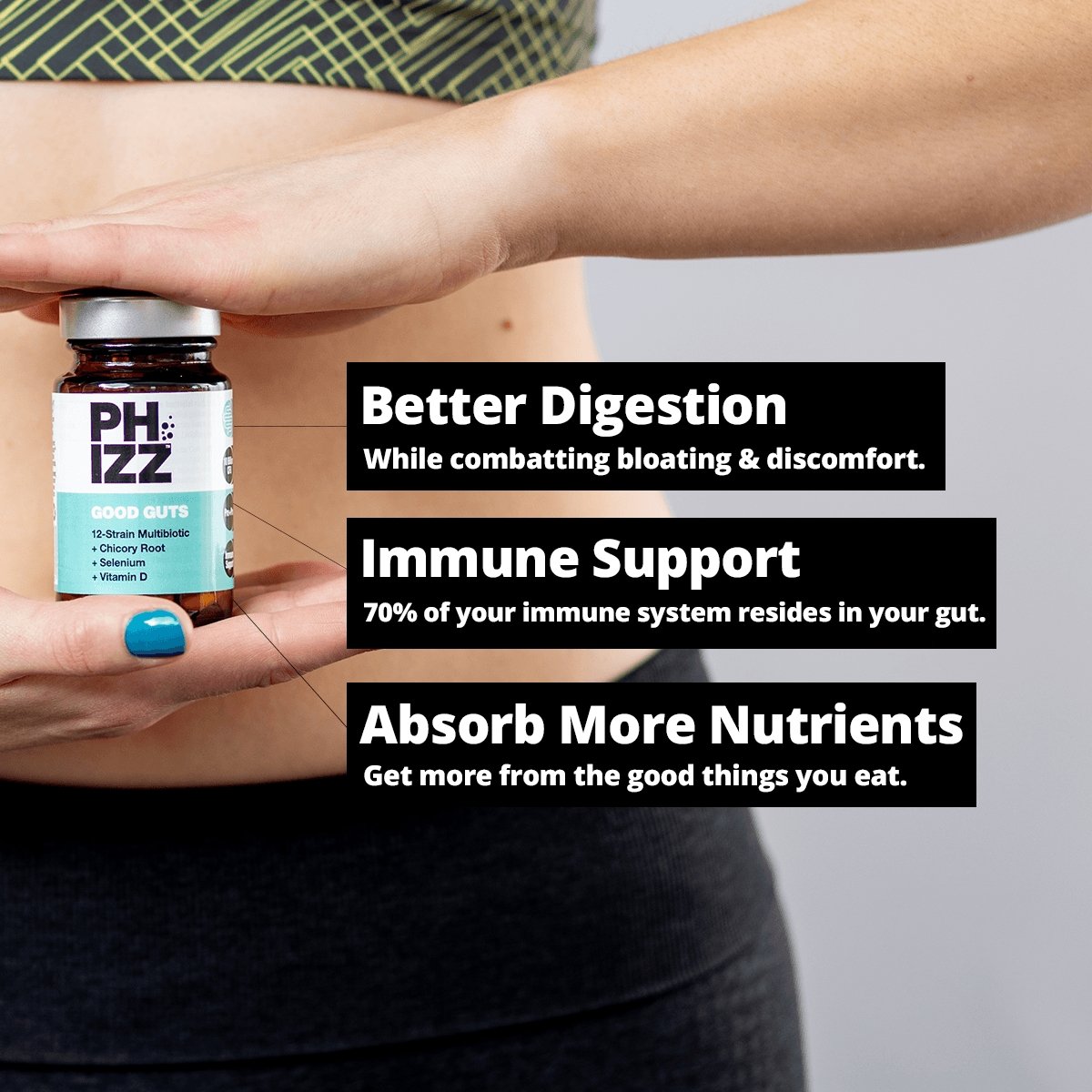 Good Guts 12-Strain Multibiotic with Vitamin D (90 capsules)