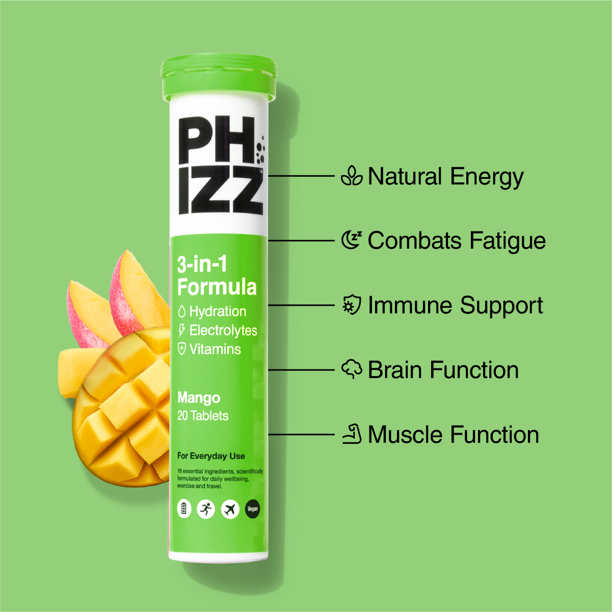 3-in-1 Hydration, Electrolytes & Vitamins Tablets
